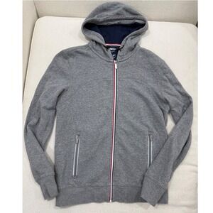Fourlaps Hoodie Mens Medium Grey RE-UP Full Zip Athletic Sweatshirt Excellent